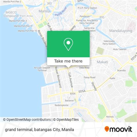 How to get to grand terminal, batangas City in Manila by .